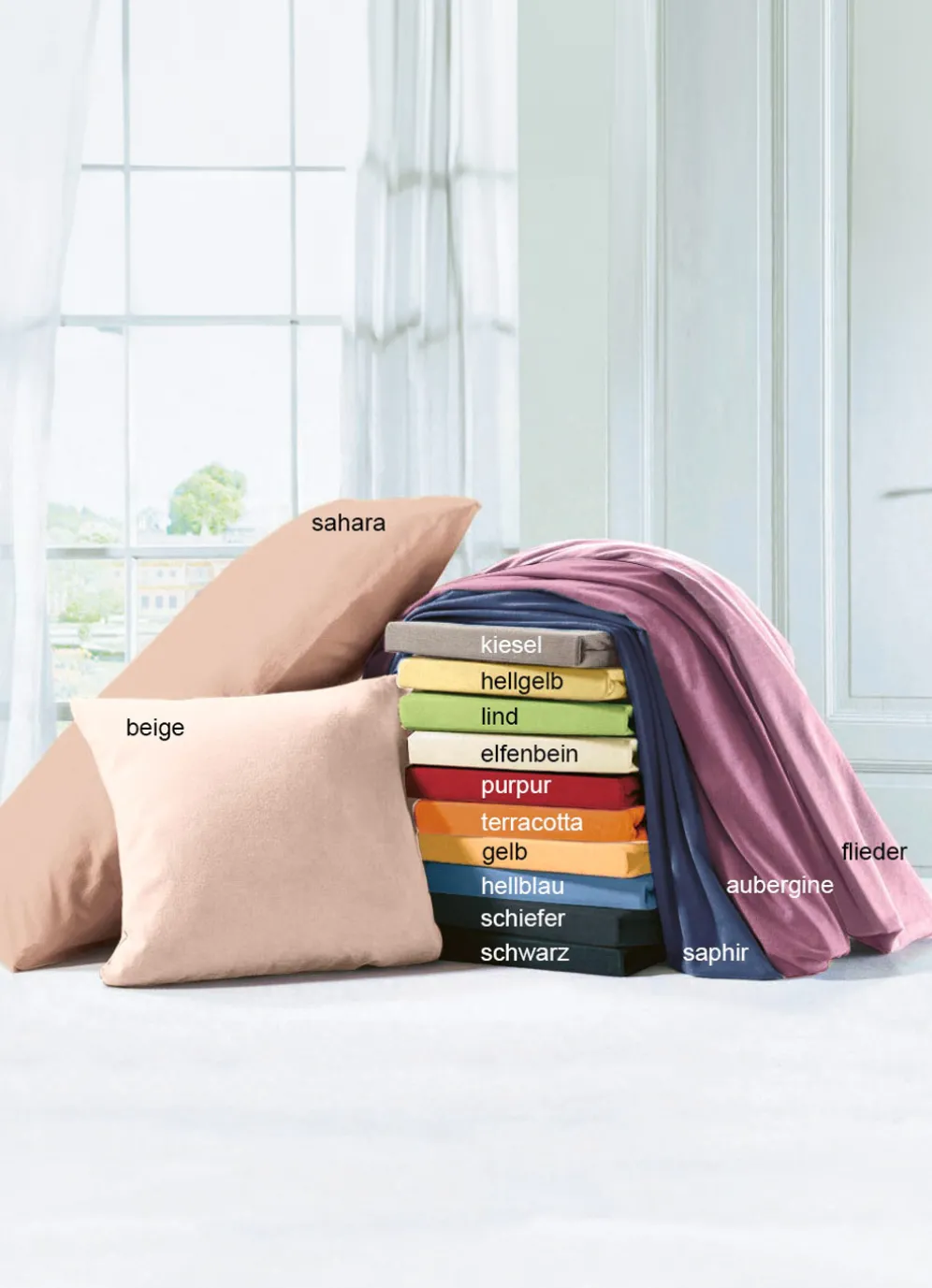 Spannbetttücher aus reiner Baumwolle