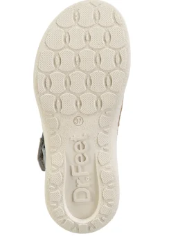 Stegspangen-Sandale mit Kork-Besätzen