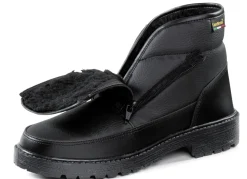 Stiefelette aus Synthetikmaterial