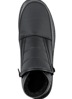 Stiefelette aus Synthetikmaterial