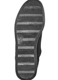 Stiefelette aus weichem, gestepptem Nubukmaterial