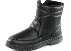 Stiefelette mit Knitter-Struktur