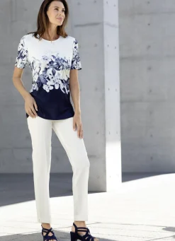 Stilvolles Shirt mit Strass-Schriftzug