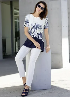 Stilvolles Shirt mit Strass-Schriftzug