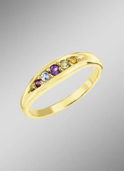 Strahlende Eleganz: Damenring mit echten Edelsteinen