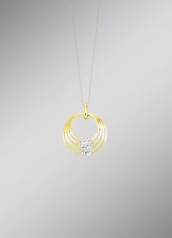 Strahlender Glanz – exquisiter Anhänger mit synth. Zirkonia