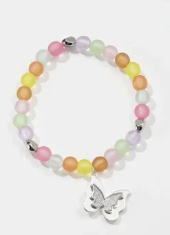 Stretch-Armband mit Schmettleringsanhänger