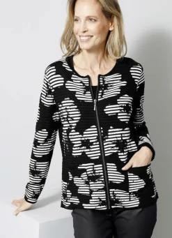 Strickjacke in Feinstrick