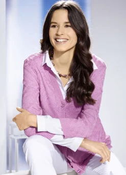 Strickjacke in zarter Struktur