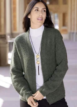 Strickjacke mit Alloverstruktur