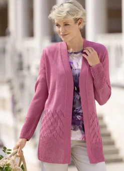 Strickjacke mit dezentem Glanz