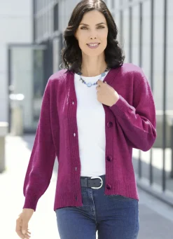 Strickjacke mit flauschig weichem Griff