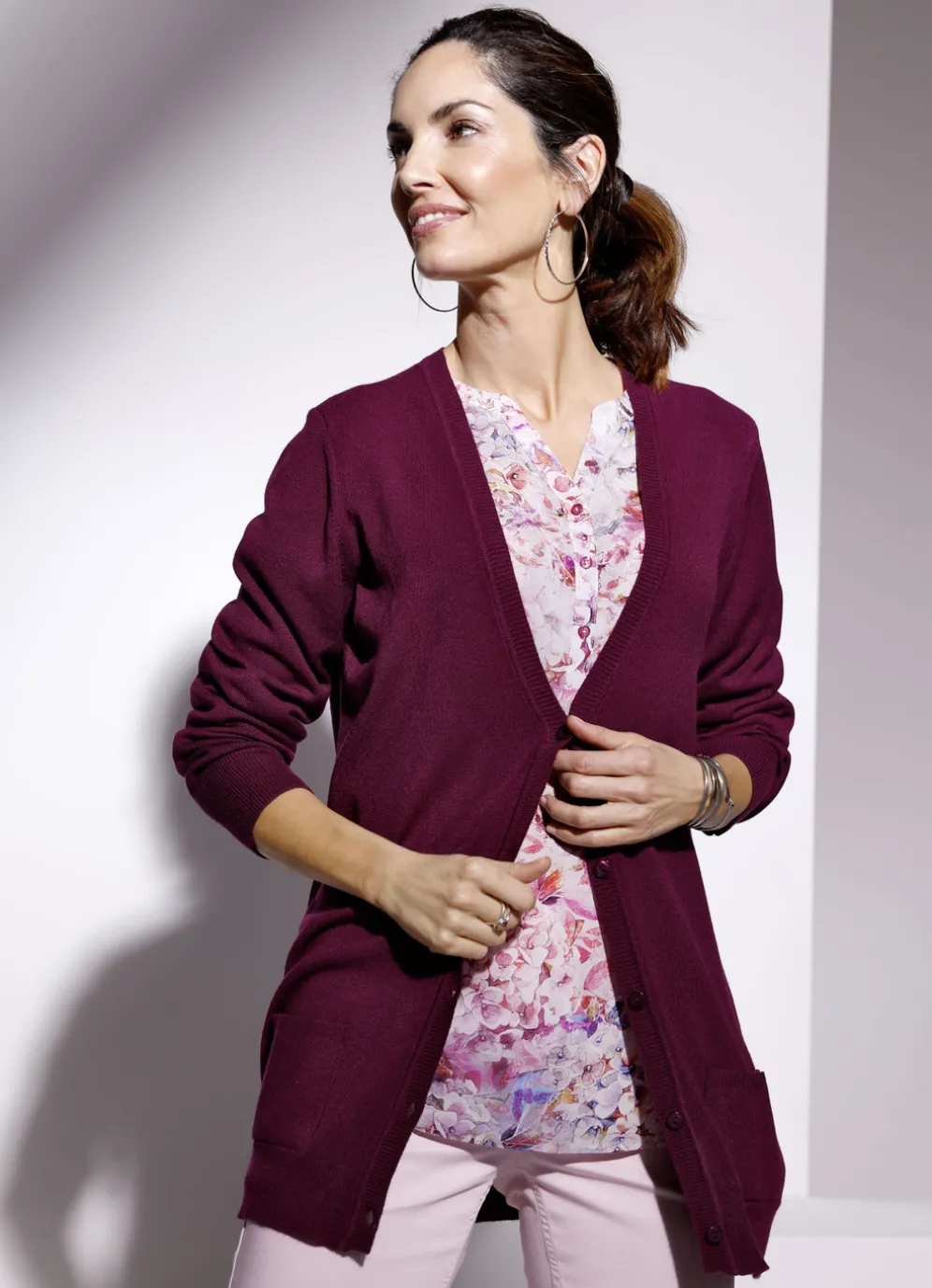 Strickjacke mit Modal