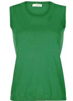 Stricktop aus reiner Baumwolle