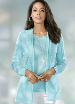 Strick-Twinset mit Mustermix