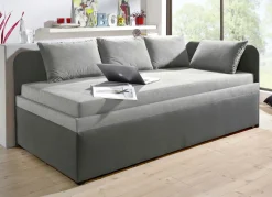 Studioliege mit beidseitig montierbarer Kopf- und Seitenblende