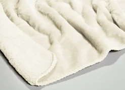 Superkuschelige Wohndecke in Teddyfleece-Qualität