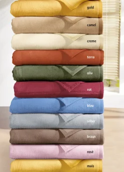 Supersofte Schlafdecke, 2er-Set, aus reiner Baumwolle