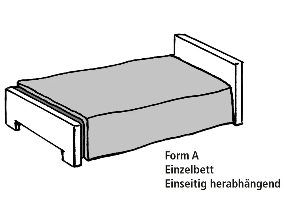 Tagesdecke mit einseitiger Wolkensteppung