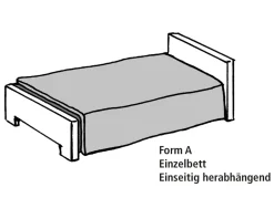 Tagesdecke mit Volantabschluss