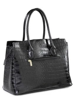 Tasche aus krokogeprägtem Synthetik