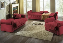 3-teilige Polstergruppe mit Bettkasten