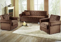 3-teilige Polstergruppe mit Bettkasten