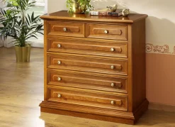 Teilmassive Kommode mit Echtholzfurnier