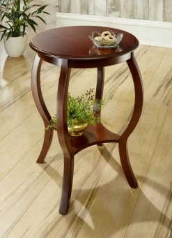 Teilmassiver Beistelltisch mit Beinen aus massivem Buchenholz