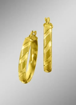 Teils mattierte Creolen