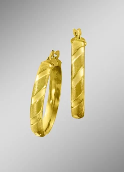 Teils mattierte Creolen