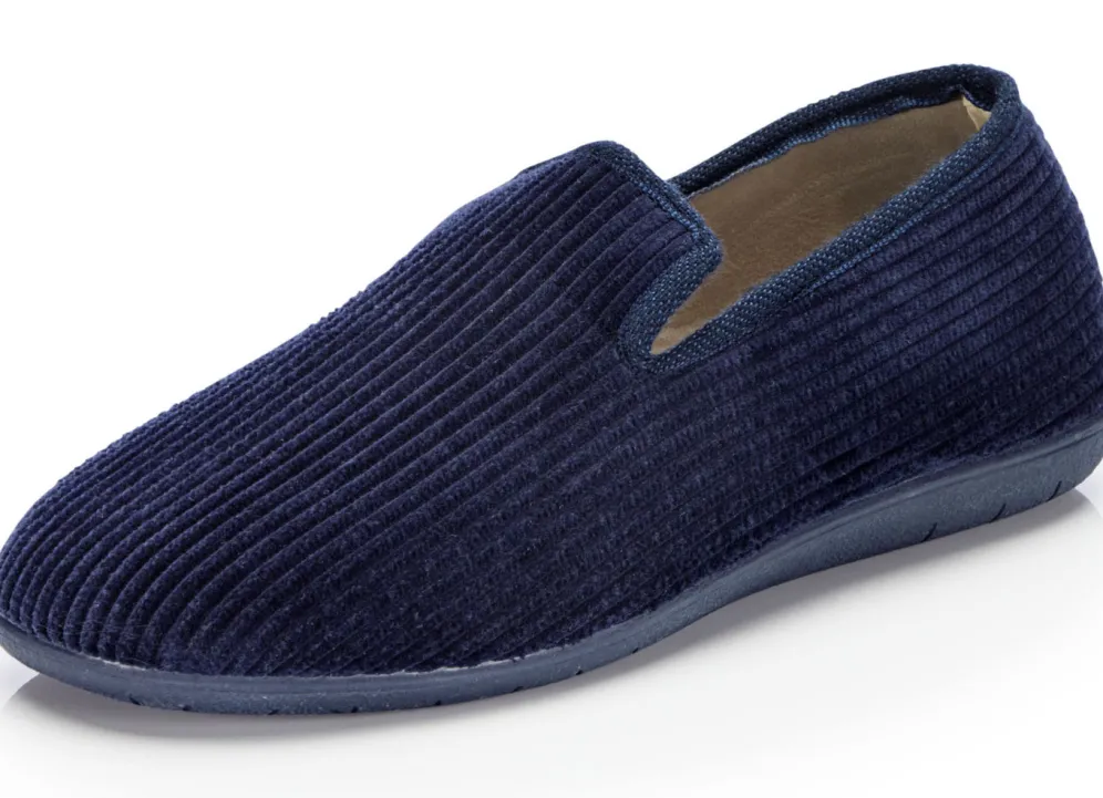 Textil-Hausschuh in Cord-Optik
