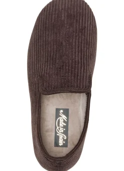 Textil-Hausschuh in Cord-Optik