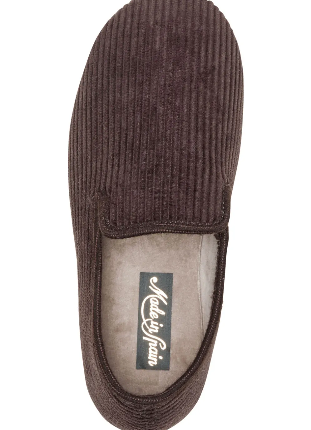 Textil-Hausschuh in Cord-Optik