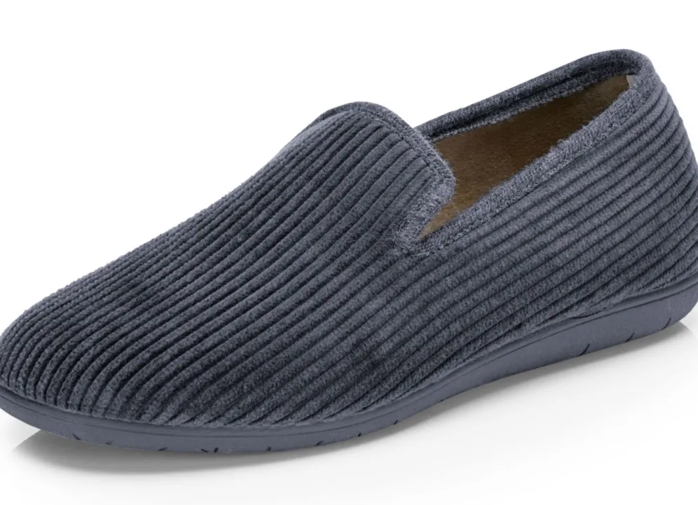 Textil-Hausschuh in Cord-Optik