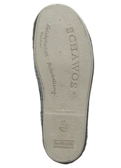 Textil-Hausschuh mit anatomisch geformtem Fußbett