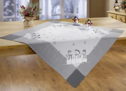 Tisch- und Raumdekoration in Leinenoptik