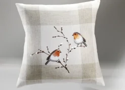 Tisch- und Raumdekoration mit Rotkehlchen-Motiv