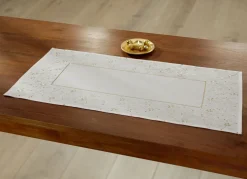 Tisch- und Raumdekoration mit Glitzergarn