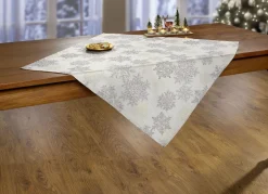 Tisch- und Raumdekoration mit Glitzergarn