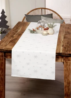 Tischdekoration mit Fleckschutz und Glitzergarn