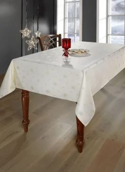 Tischdekoration mit Fleckschutz und Glitzergarn