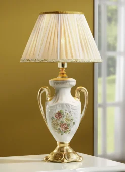 Tischleuchte mit echter Blattgoldauflage