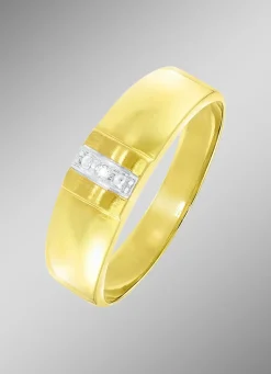 Toller Damenring in Bicolor mit Diamant