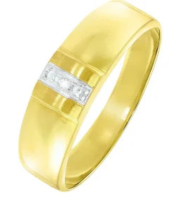 Toller Damenring in Bicolor mit Diamant