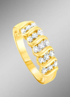 Toller Damenring mit 3 Diamanten