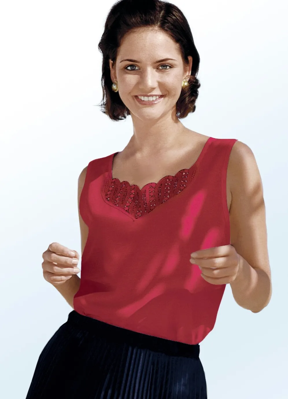 Top mit Plauener Spitze