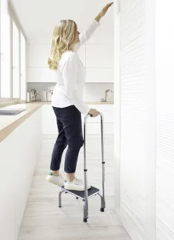 Trittstufe mit Haltegriff