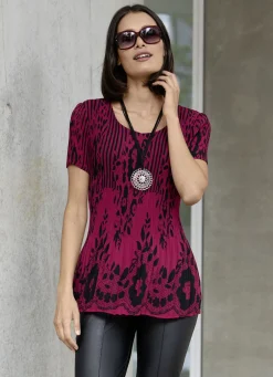 Tunika mit Bordüren-Druck