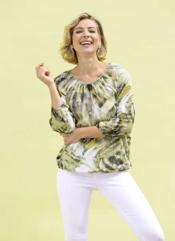 Tunika mit dekorativer Fältelung